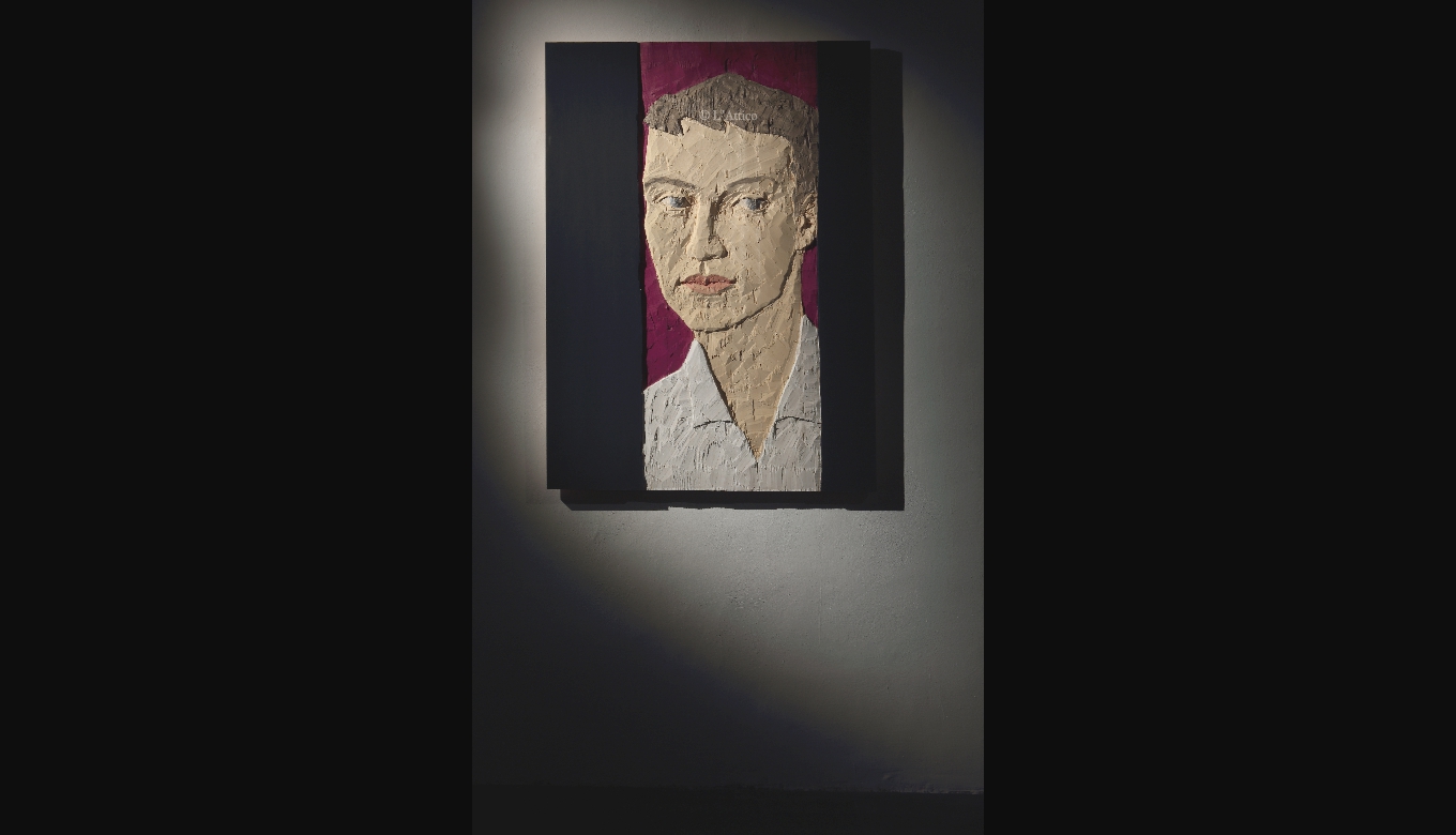 Stephan Balkenhol, <i>Senza titolo</i>, 2012, legno wawa dipinto artenondaardereQ3