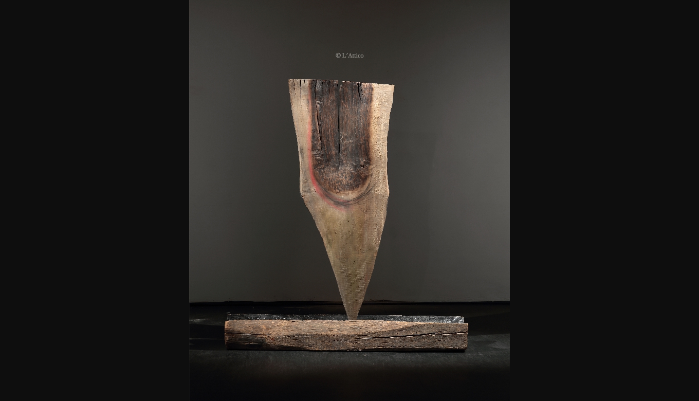 Nunzio, <i>Meteora</i>, 1986, pece e pigmenti su legno artenondaardereQ4