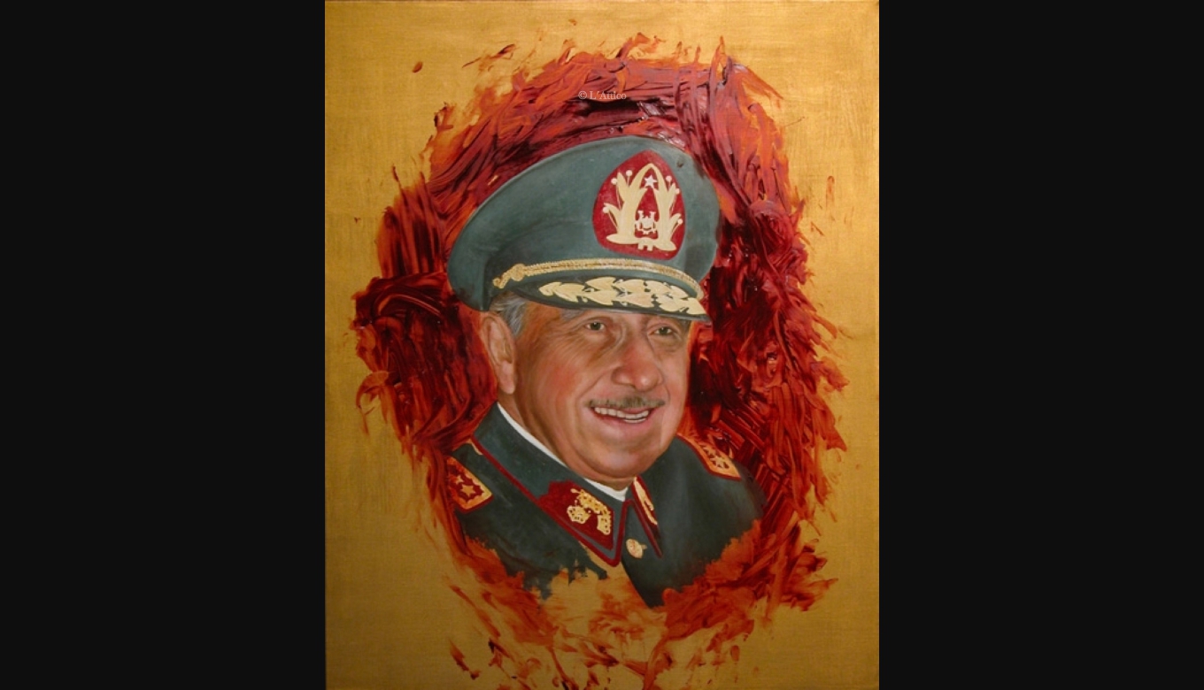 Marco Colazzo, Pinochet, 2003, olio su tela paginenereq4