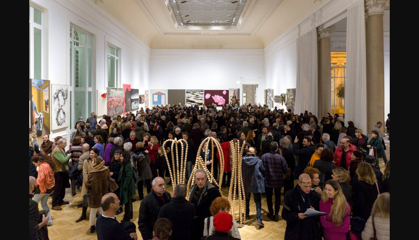 Scorribanda durante l'inaugurazione, Galleria Nazionale d'Arte Moderna, Roma Scorribanda durante l'inaugurazione, Galleria Nazionale d'Arte Moderna, Roma