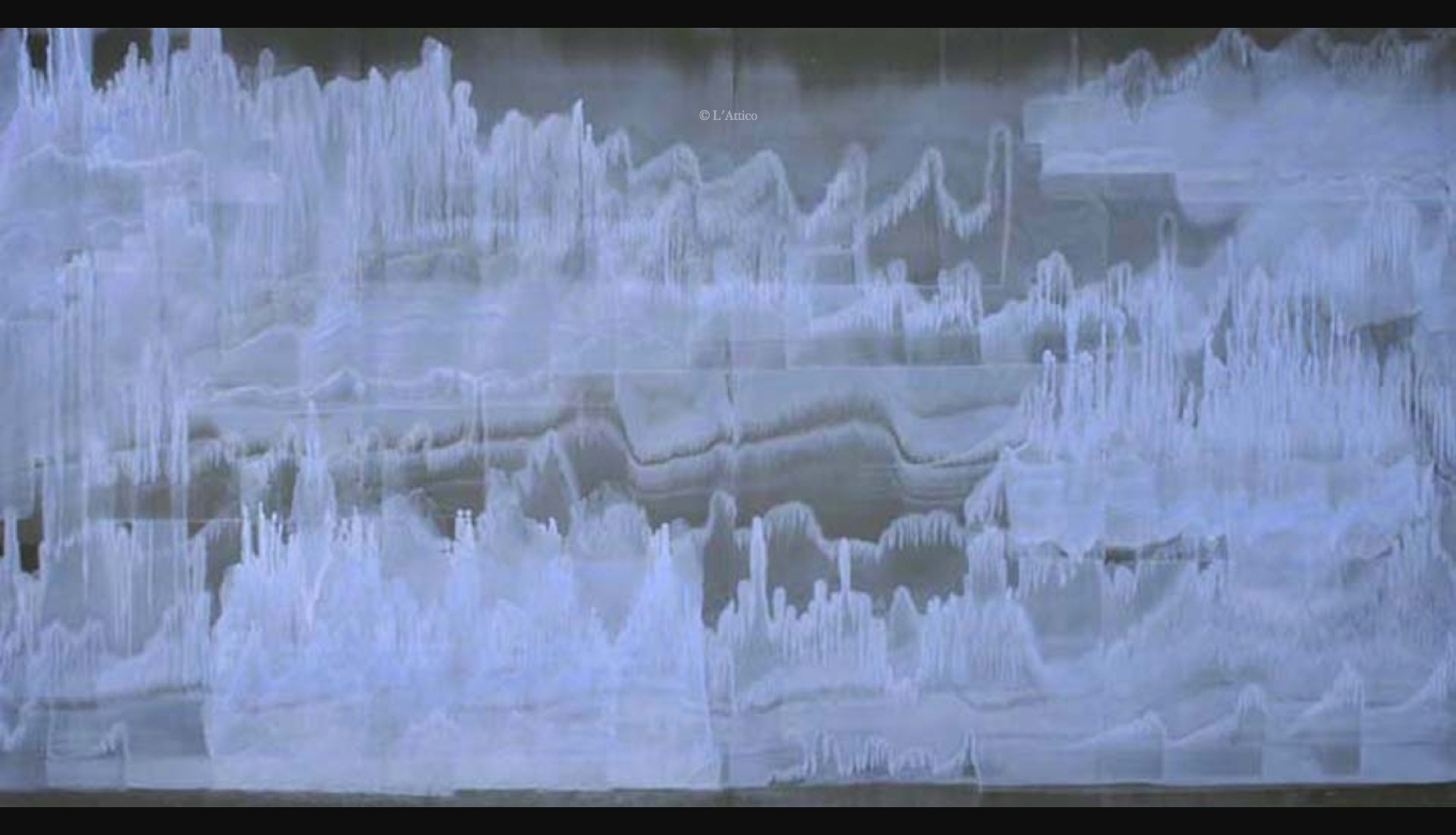 Matteo Montani, Voce, 2008, olio su carta abrasiva su tela spore_atomi_stelleQ4